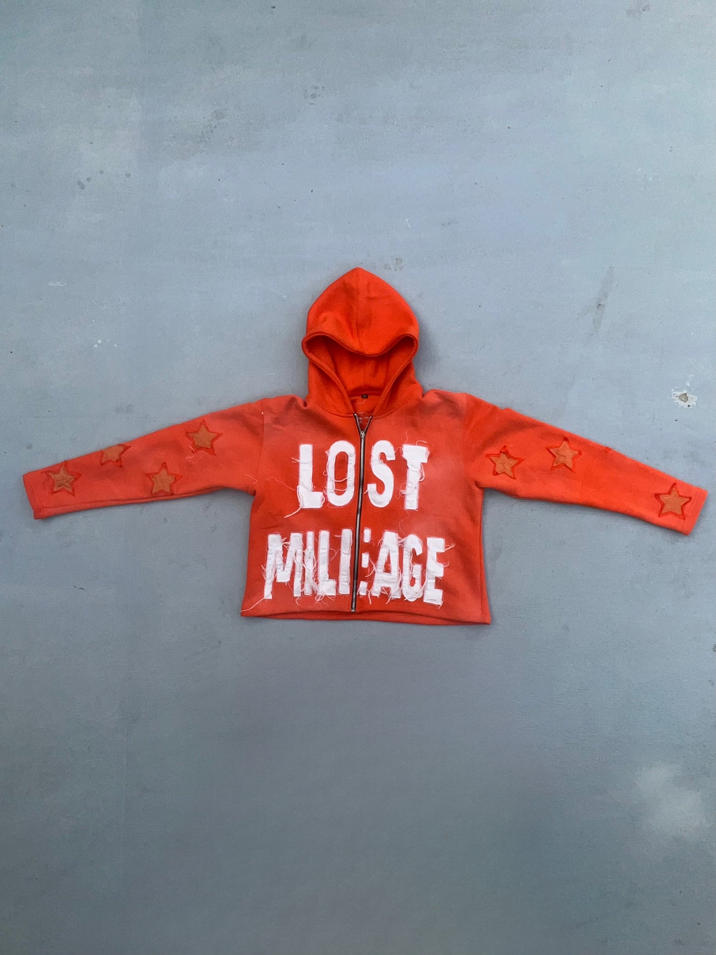 ORANGE FROWN HOODIE